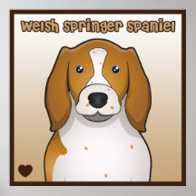 Bande dessinée de springer spaniel de Gallois Affiches
