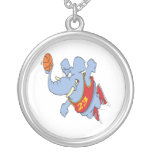 bande dessinée d'éléphant de basket-ball pendentifs