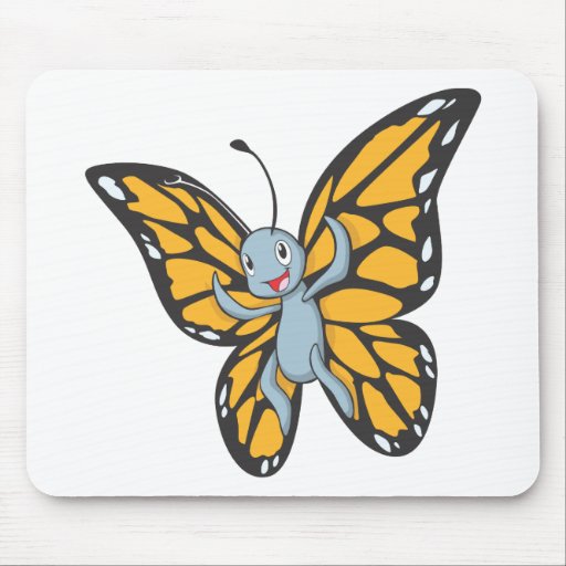 Bande dessinée fraîche de Buttefly de bébé Tapis De Souris
