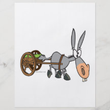 bande dessinée idiote de mule d'âne de marche péni prospectus avec motif