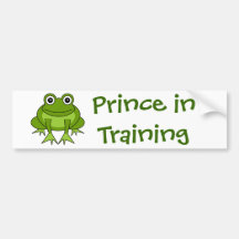 Bande dessinée mignonne de grenouille - prince dan autocollant pour voiture