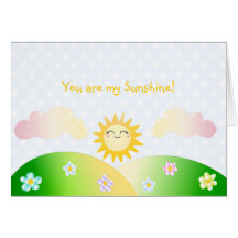 Bande dessinée mignonne de kawaii du soleil carte