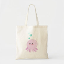 Bande dessinée mignonne de poulpe sacs fourre-tout