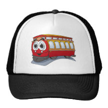 Bande dessinée rouge de chariot casquette