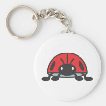 Bande dessinée rouge fraîche de coccinelle porte-clés