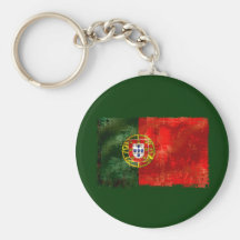 Bandeira Portuguesa - Estilo retro Key Chain