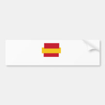 Bandera España Picasiana Etiqueta De Parachoque
