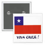 Bandera Viva Chile IV Pinback Button