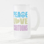 Bandes dessinées d'amour de paix mug