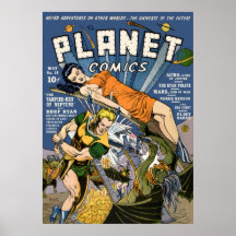 Bandes dessinées de planète affiche