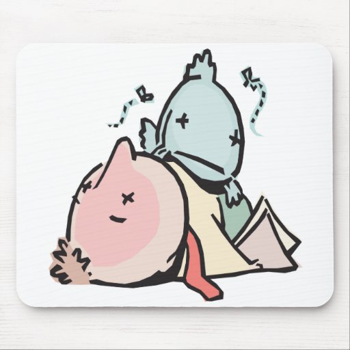 Bandes dessinées mortes tapis de souris