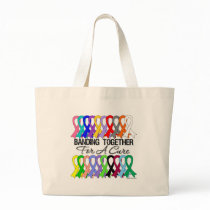 Banding Together For A Cure For All Cancers Canvas Bag