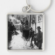 Bandit's Roost New York 1888 - Vintage Photo Key Chain