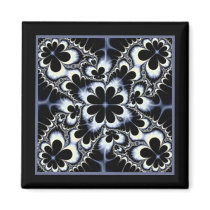 bane of black flowers fridge magnets