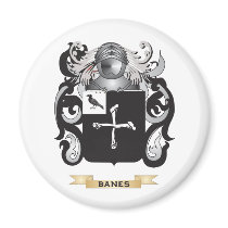 Banes Coat of Arms (Family Crest) Refrigerator Magnet