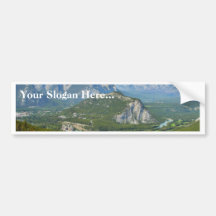 Banff Canada Seen From The Sulphur Mountain Gondol Bumper Stickers
