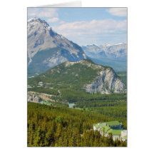 Banff Canada Seen From The Sulphur Mountain Gondol Card