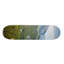 Banff Canada Seen From The Sulphur Mountain Gondol Custom Skate Board