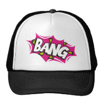 Bang Cartoon Pow Zap hats
