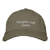 Bangers and Mash - British Food Embroidered Baseball Cap