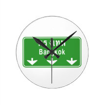 Bangkok Ahead ⚠ Thai Highway Sign ⚠