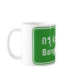 Bangkok Ahead ⚠ Thai Highway Sign ⚠ Mugs