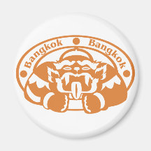 Bangkok Stamp Fridge Magnets