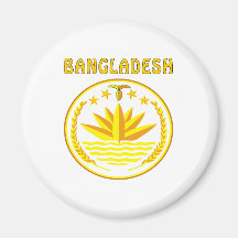 Bangladesh Coat Of Arms Fridge Magnets