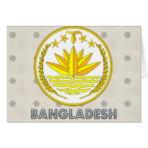 Bangladesh Coat of Arms Greeting Cards
