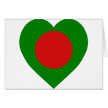 Bangladesh Flag Heart Card