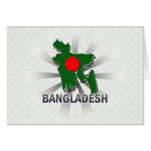 Bangladesh Flag Map 2.0 Card