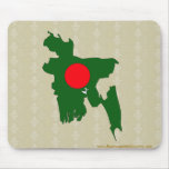 Bangladesh Flag Map full size Mousepad