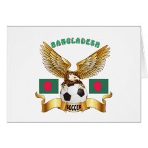 Bangladesh Football Designs Greeting Card