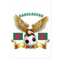 Bangladesh Football Designs Postcard
