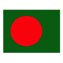 Bangladesh High quality Flag Post Cards