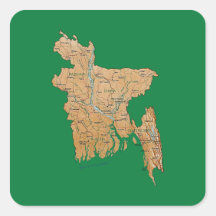 Bangladesh Map Sticker