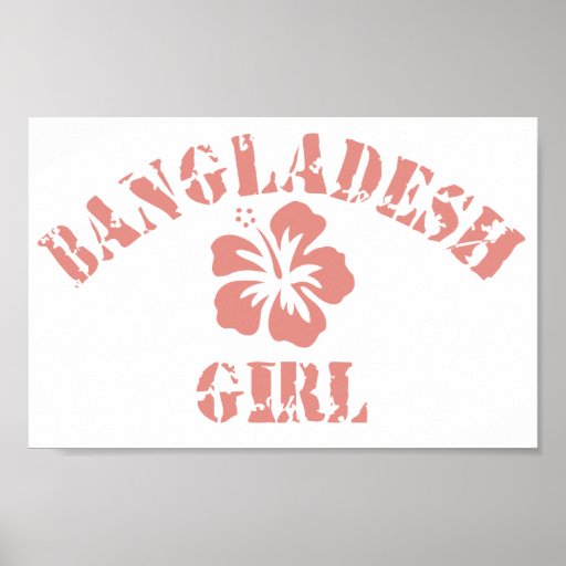 Bangladesh Pink Girl Poster