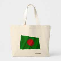 Bangladesh Waving Flag Canvas Bag