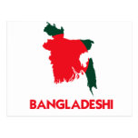 BANGLADESHI MAP POSTCARD