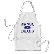 Bangs - Bears - High School - Balmorhea Texas Aprons