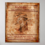 Banish Drama Llamas - 12" x 14" Poster posters