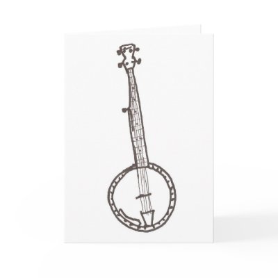 BANJO GREETING CARD by stradavarius