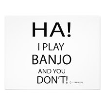Banjo d'ha invitation personnalisable