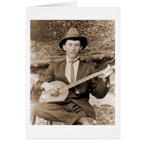 Banjo Player Card