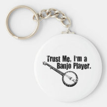 Banjo Player Key Chain