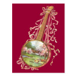 Banjo Ribbons Postcard