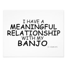 Banjo signicatif de rapport invitations personnalisées