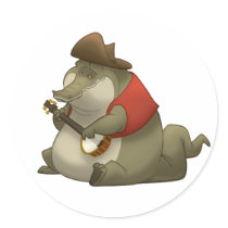 Banjo-Strummin’ Gator Stickers
