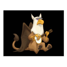 Banjo Strummin' Gryphon Postcards