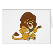 Banjo-Strummin’ Lion Card